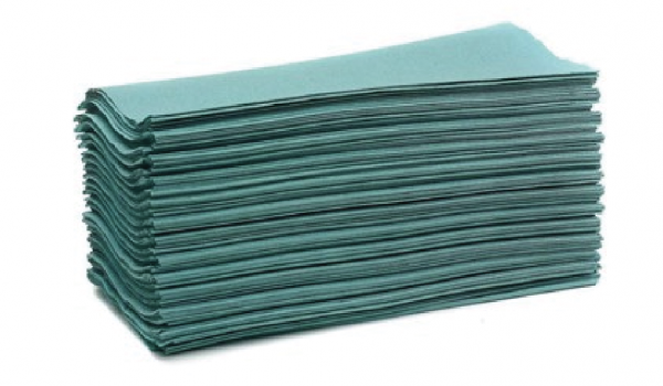 Green C-Fold Hand Towels 1 ply